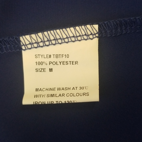 Tobi Blue Hi Low Tank Top - Picture 3 of 4